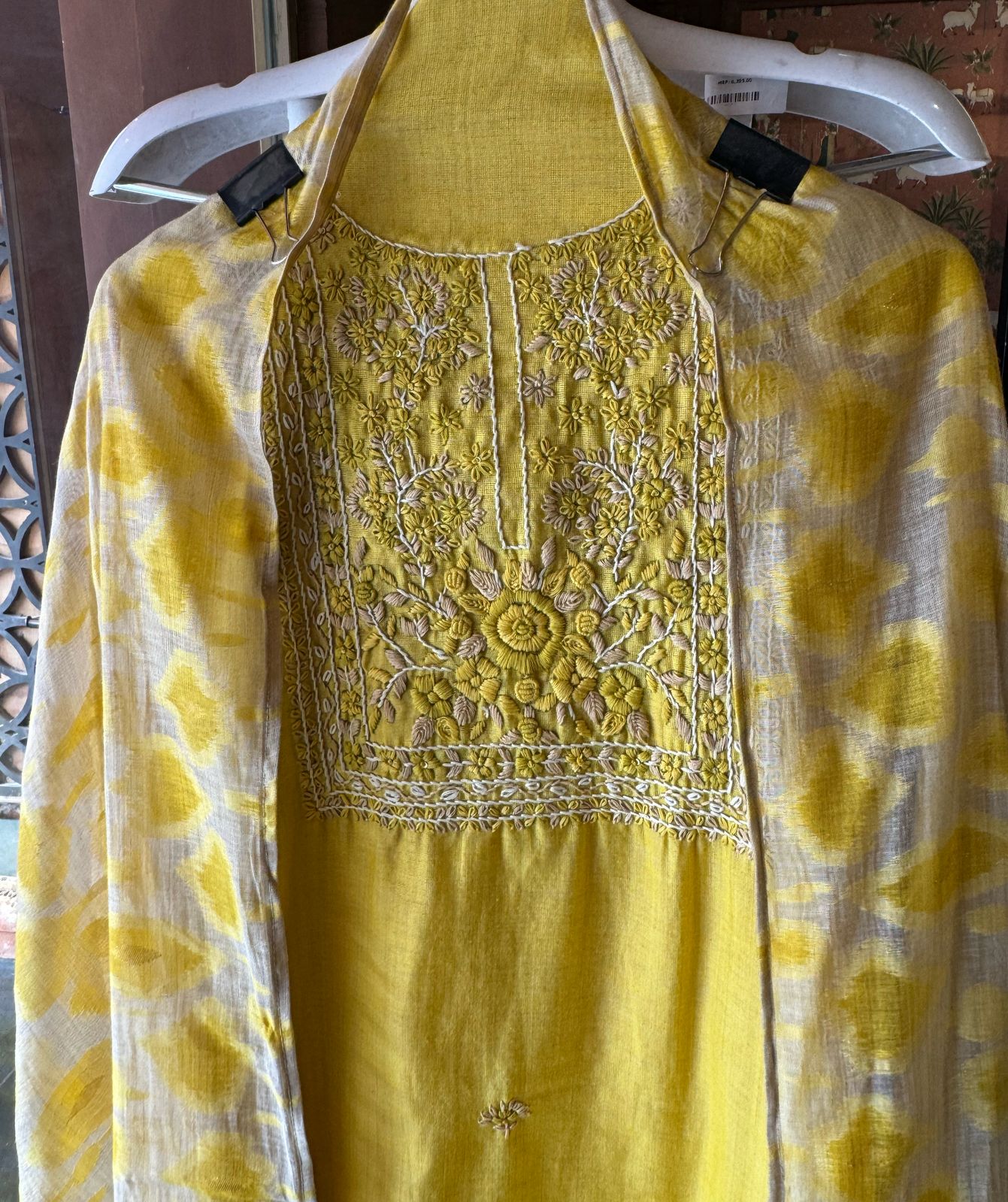 Pure jaamdaani Unstitched Suit