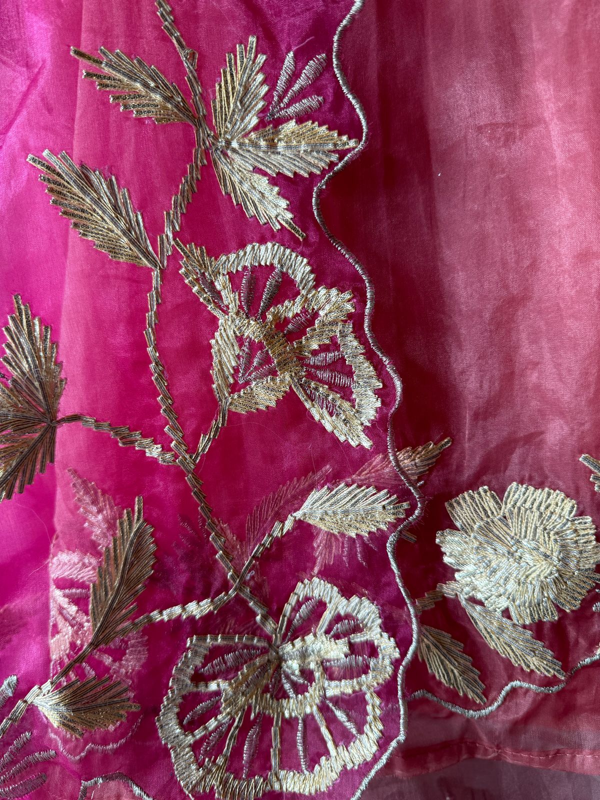 Pure organza unstitched Shirt