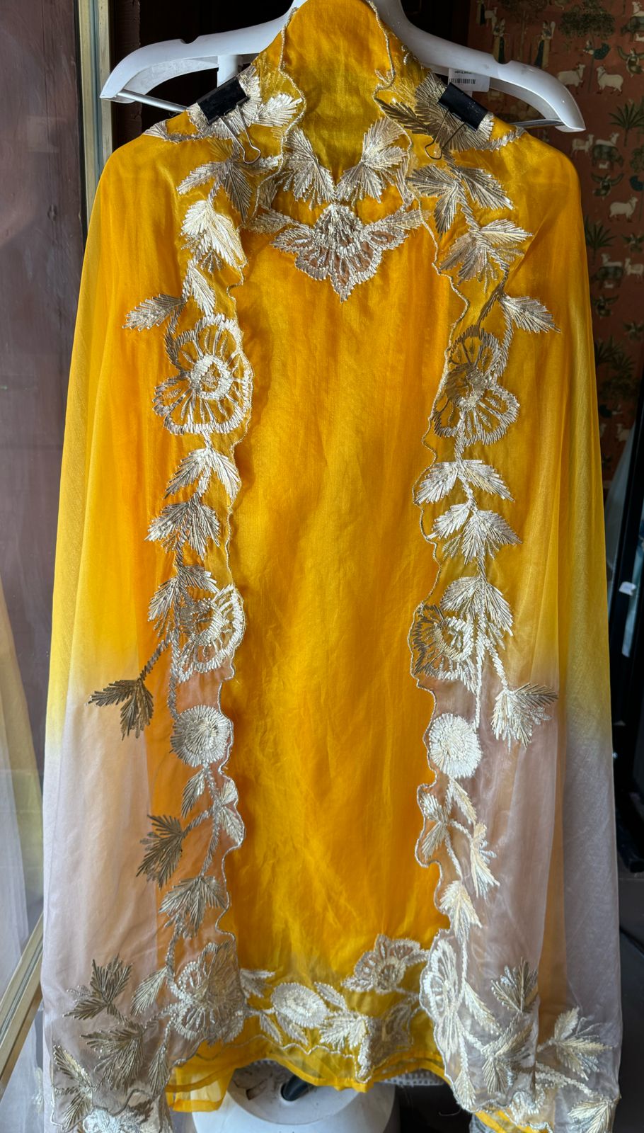 Pure organza unstitched Shirt