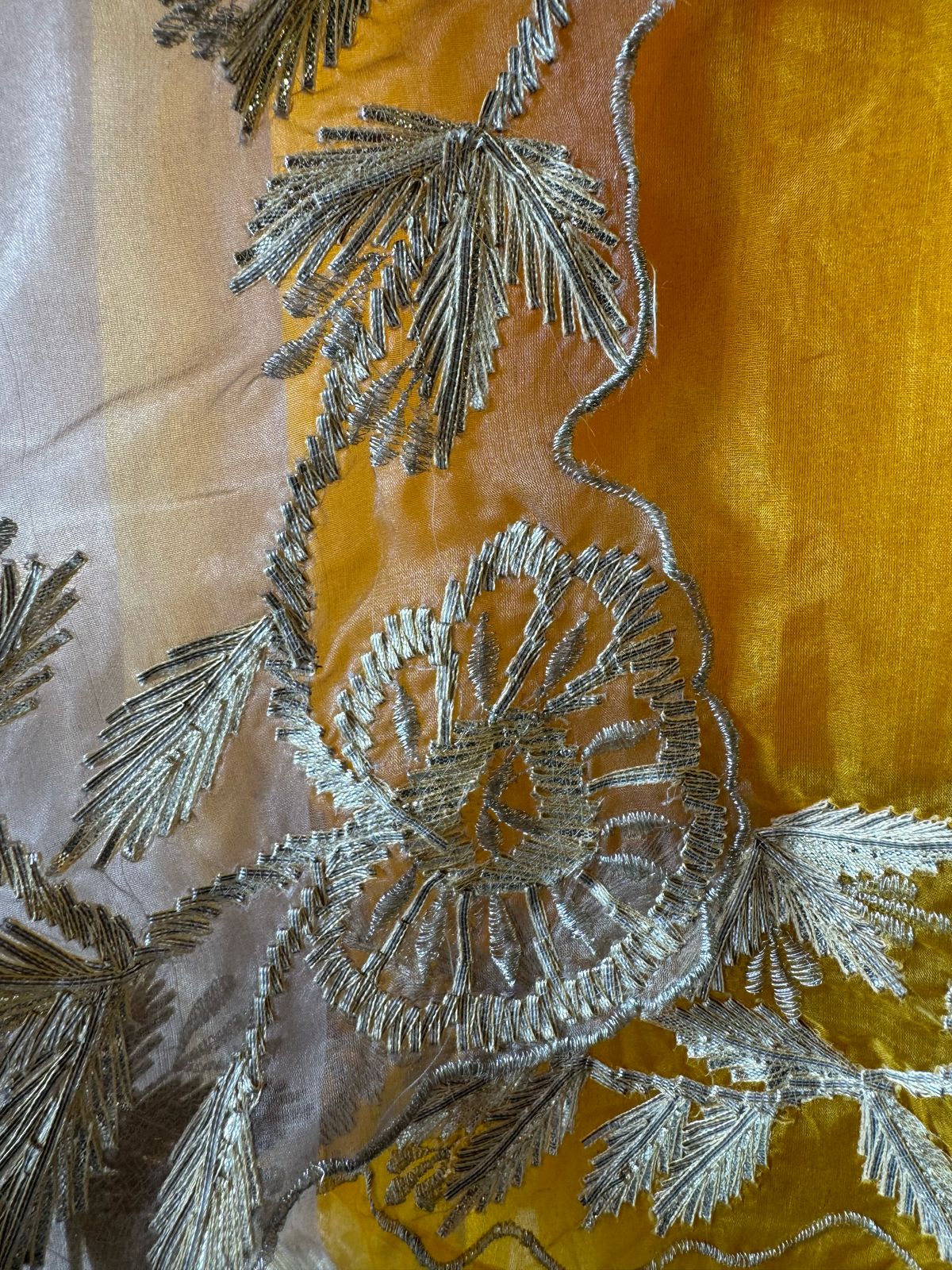 Pure organza unstitched Shirt