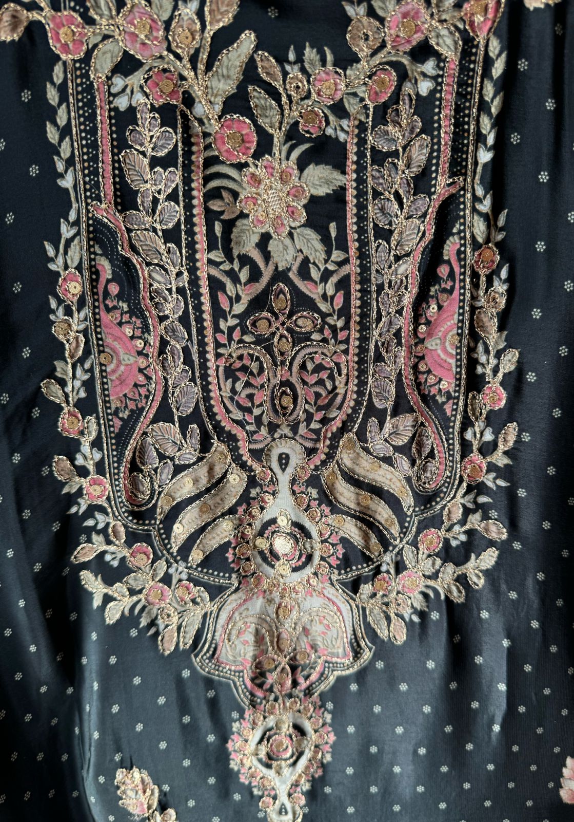 Pure Crepe Pakistani inspired Digital printed Shirt