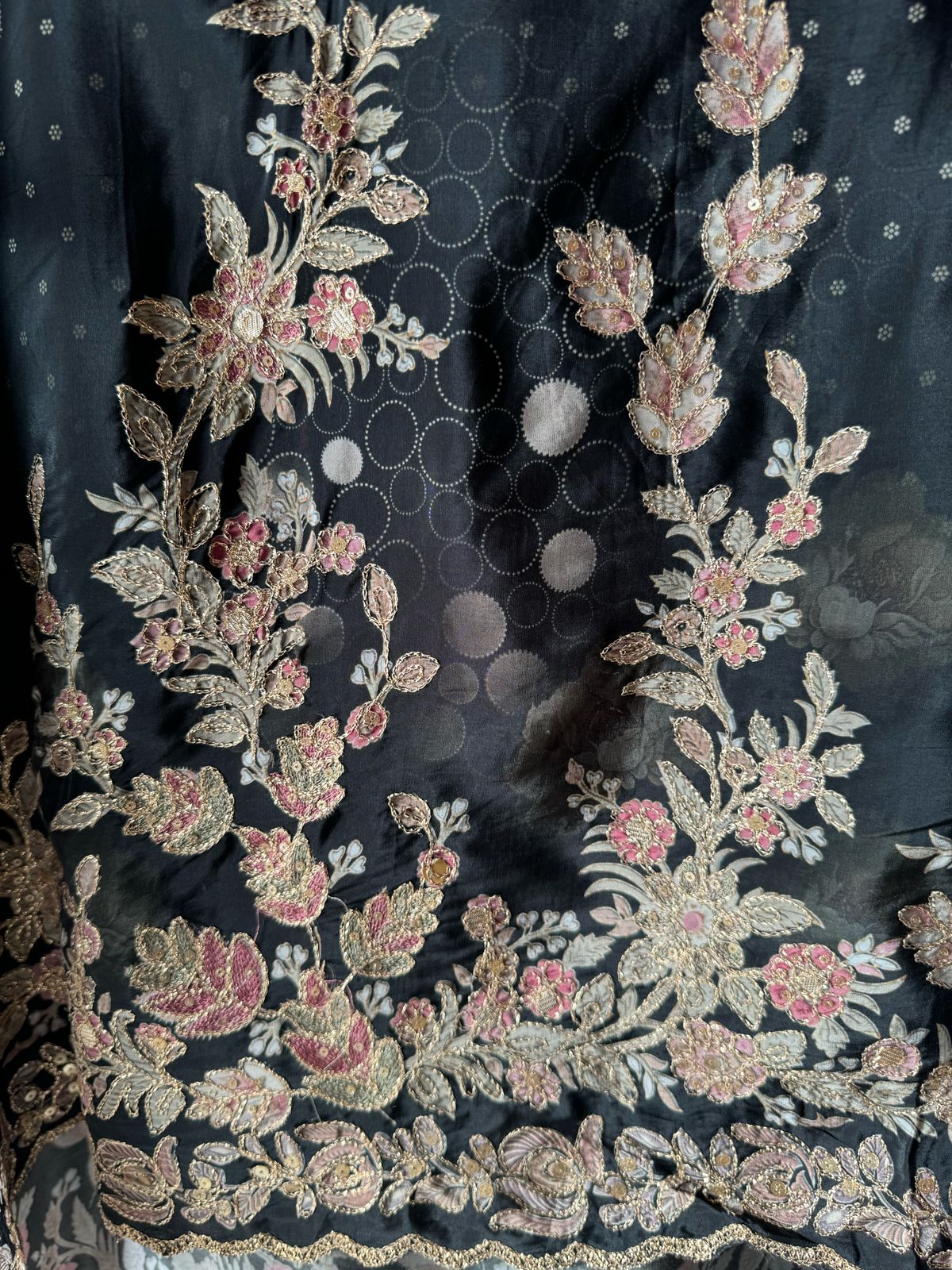 Pure Crepe Pakistani inspired Digital printed Shirt