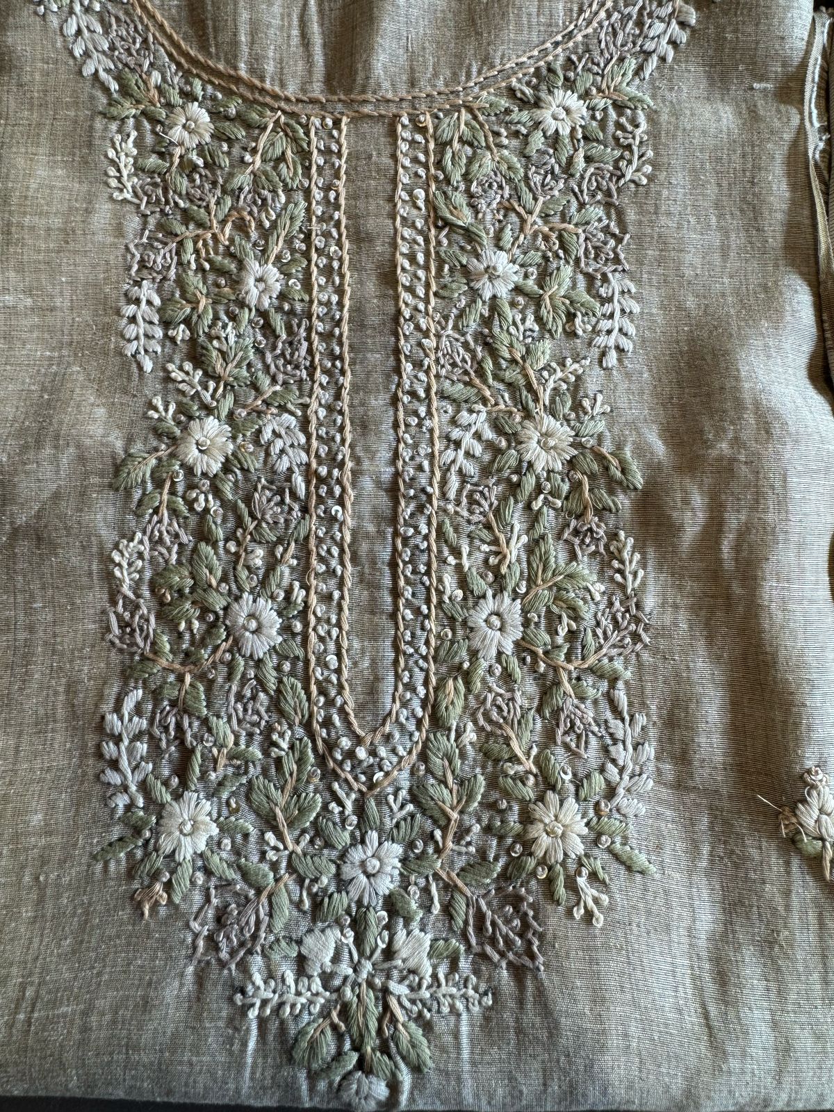 Pure jaamdaani Unstitched Suit