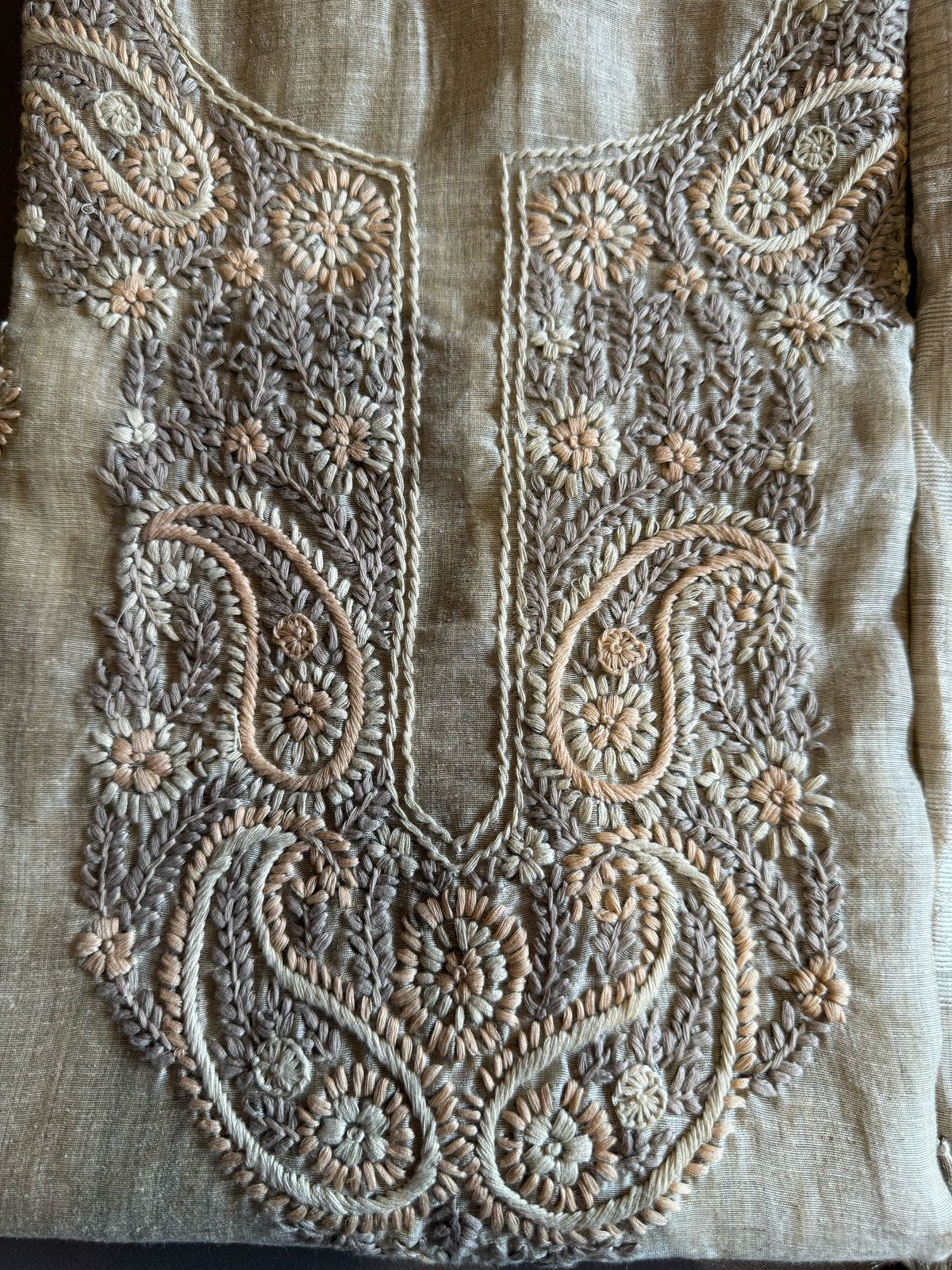 Pure jaamdaani Unstitched Suit