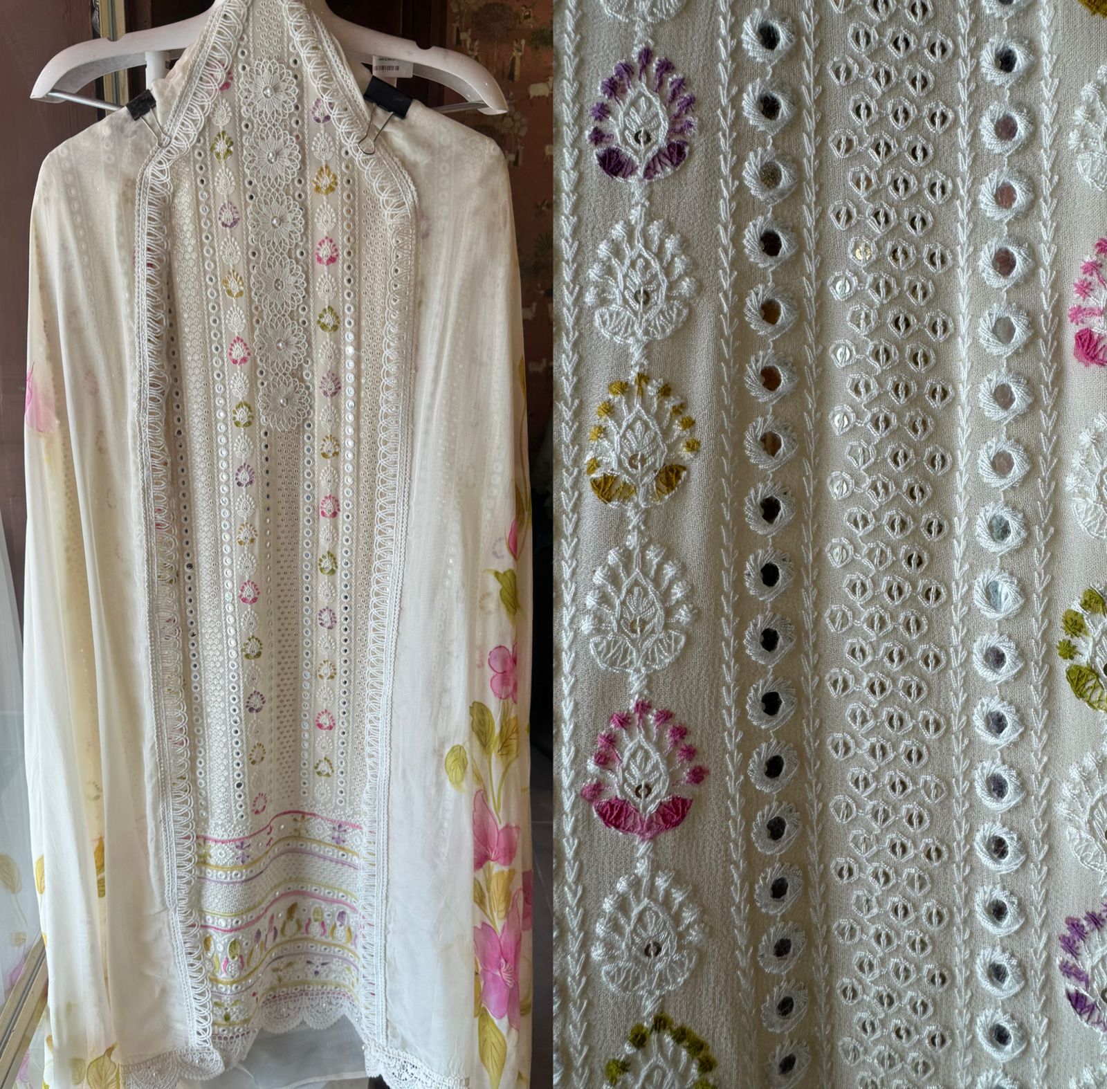 Pure georgette lakhnavi’s in stock