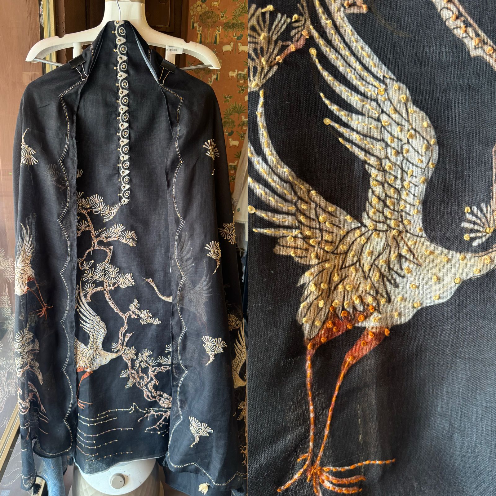 Cotton linen Unstitched kurta