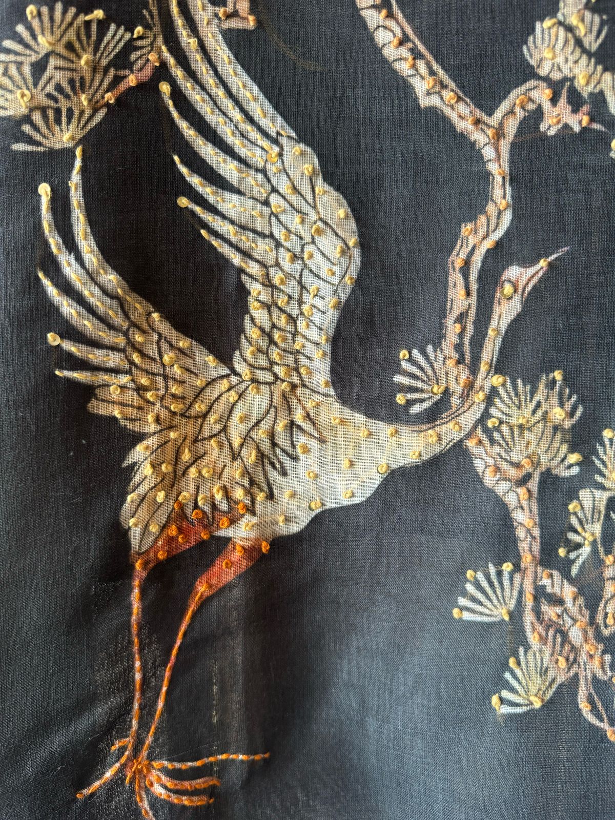 Cotton linen Unstitched kurta