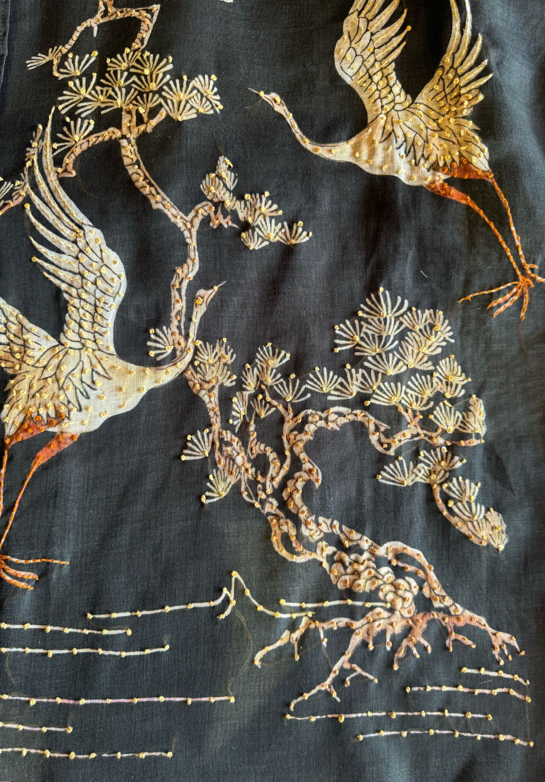 Cotton linen Unstitched kurta