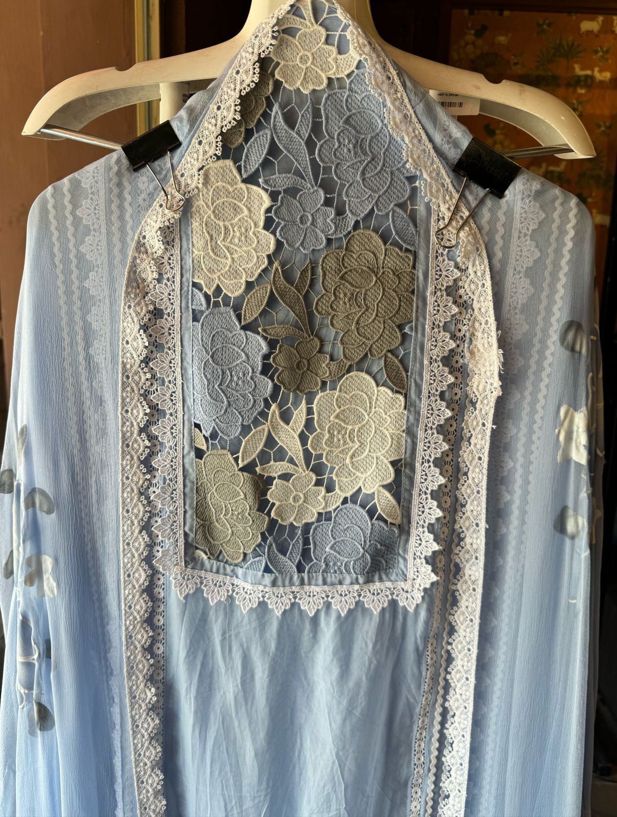 Pure soft organza  unstitched Suit