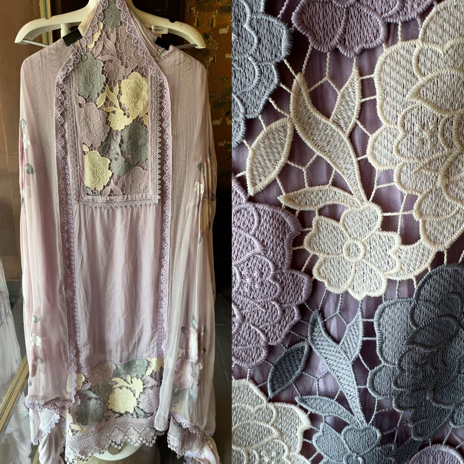 Pure soft organza  unstitched Suit