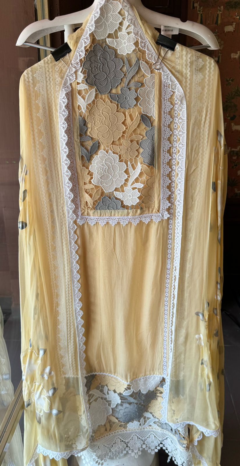 Pure soft organza  unstitched Suit