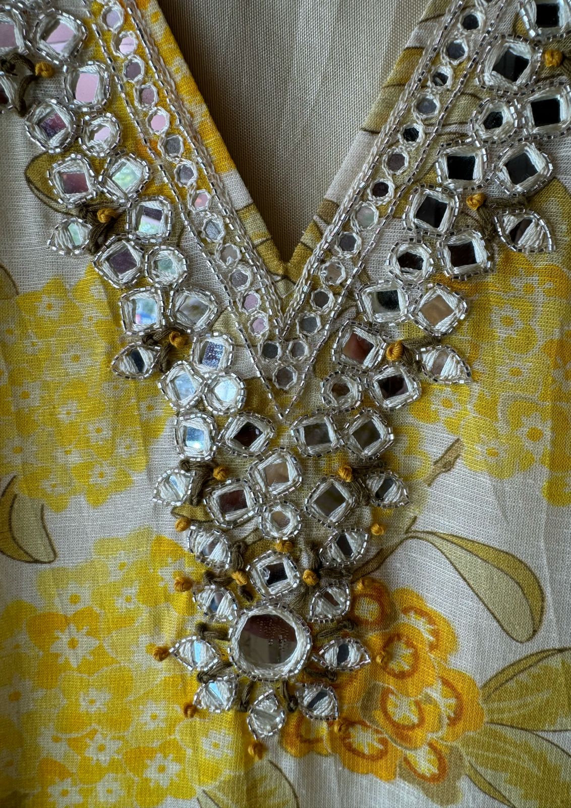 Pure cotton linen digital printed Full Suit