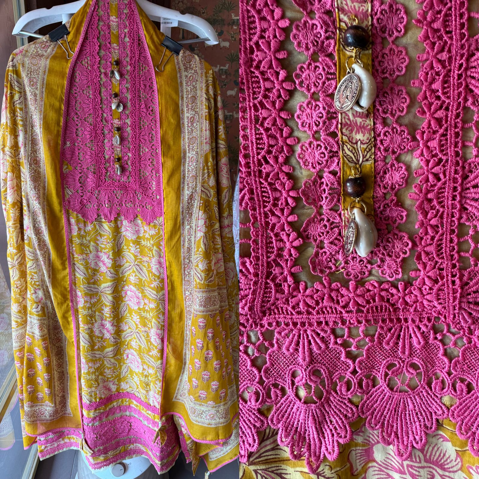 100% Pure organic Cotton suits collection with beautiful Block printing