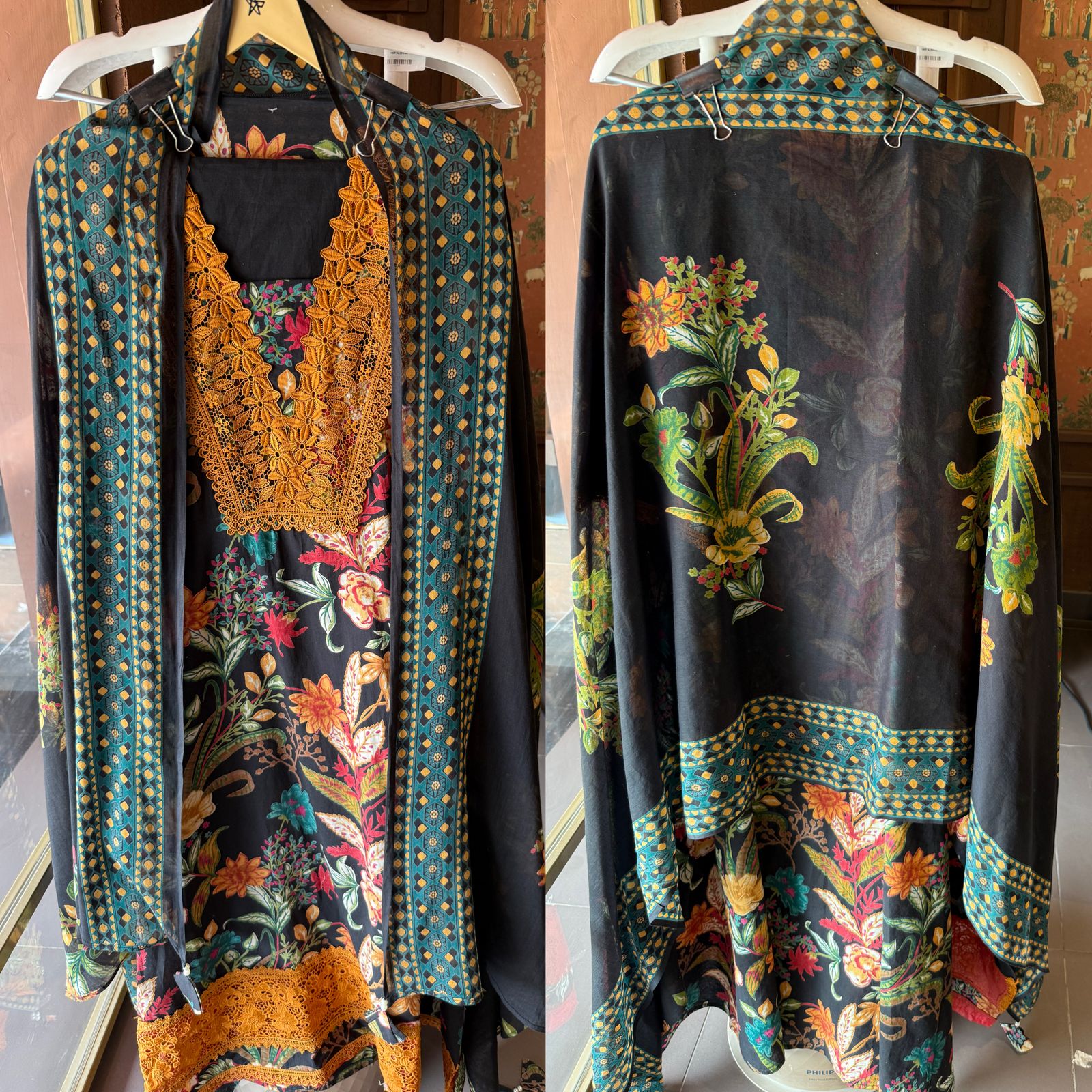 Pure organic Cotton suits collection with beautiful Block printing