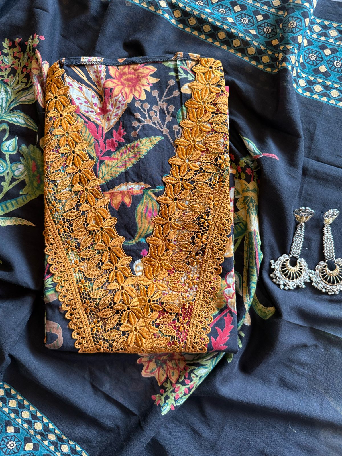 Pure organic Cotton suits collection with beautiful Block printing