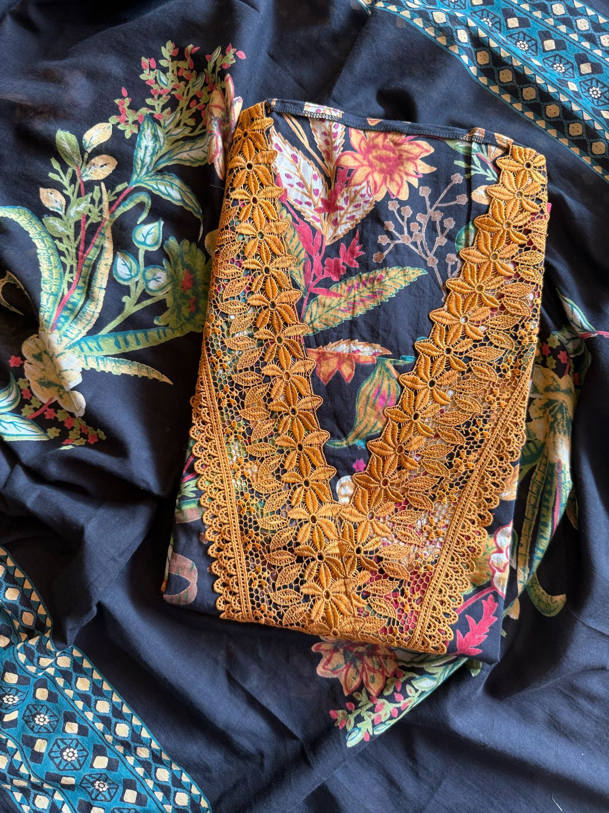 Pure organic Cotton suits collection with beautiful Block printing