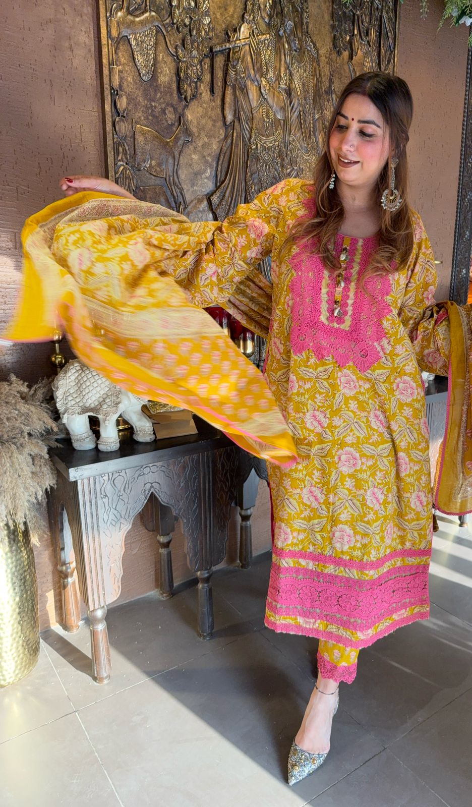 100% Pure organic Cotton suits collection with beautiful Block printing