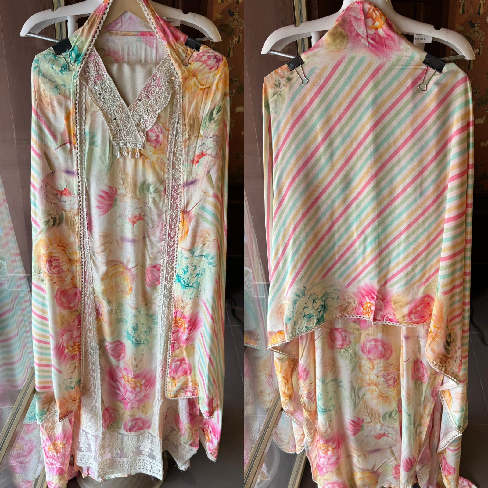 Pure muslin Digital printed Shirt