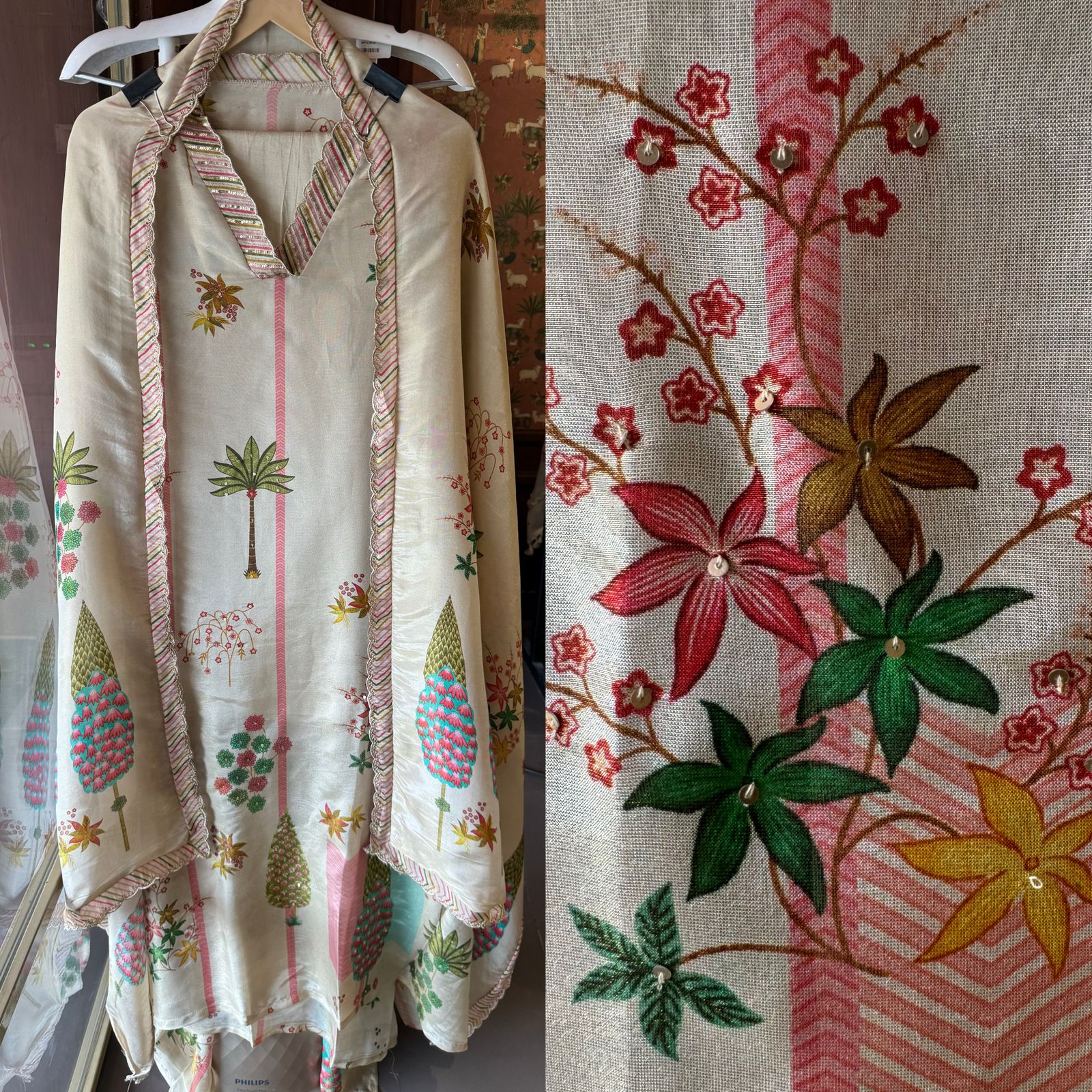 Bagh digital printed unstitched kurta