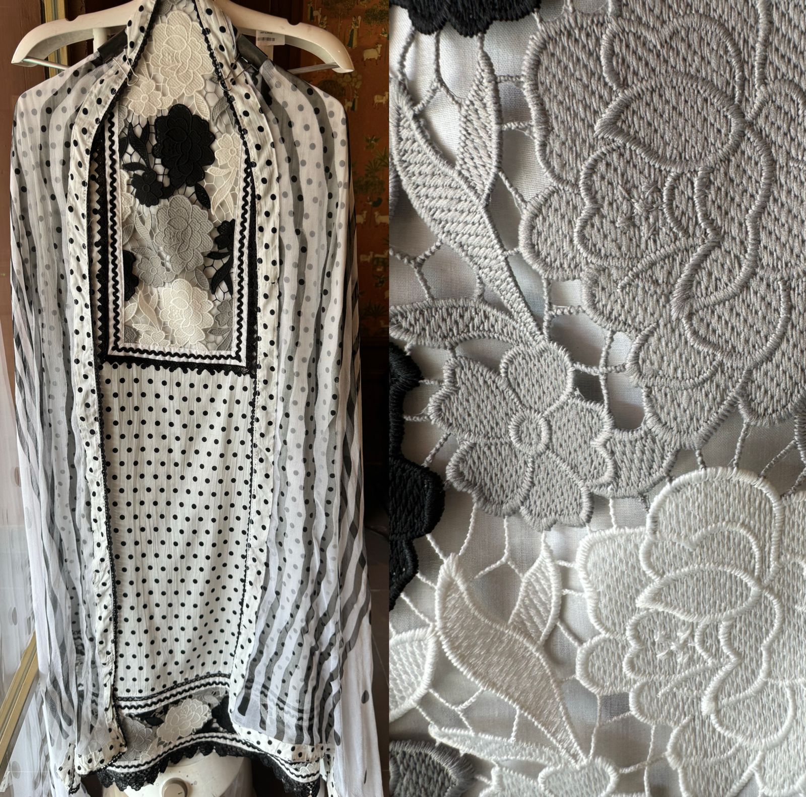 Pure 100% organic cotton unstitched Suit