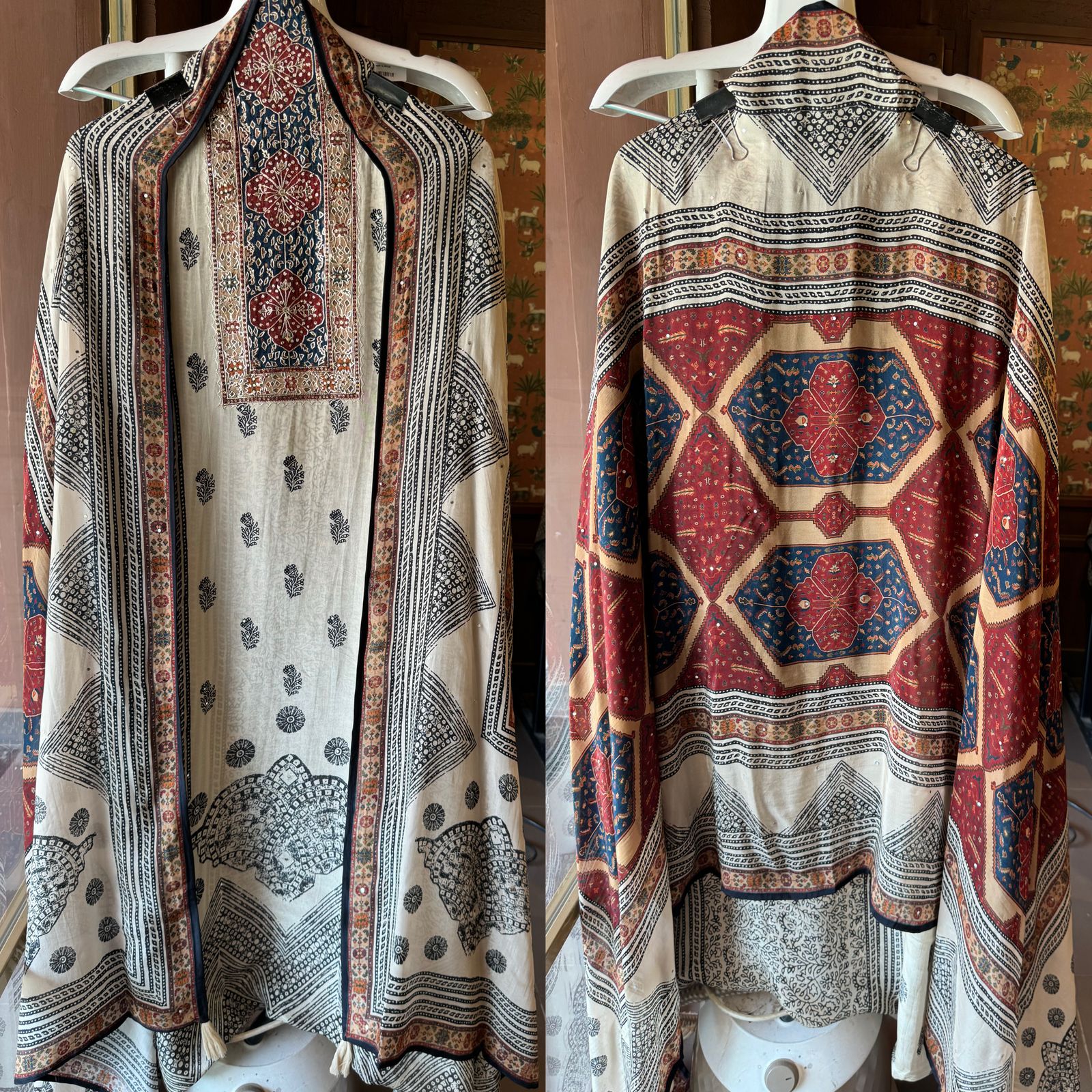 100%Pure crepe Jaipuri block printed Suits