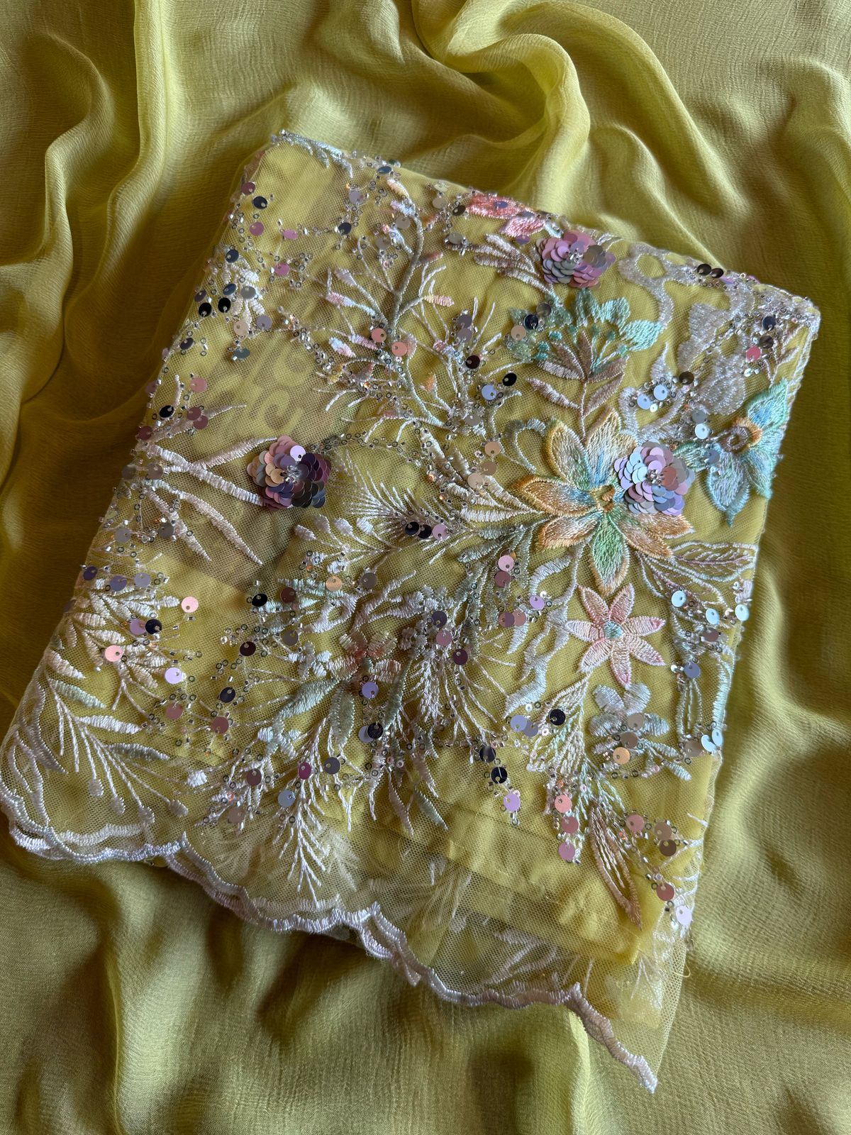 Beautiful Sequece embellished Unstitched Shirt