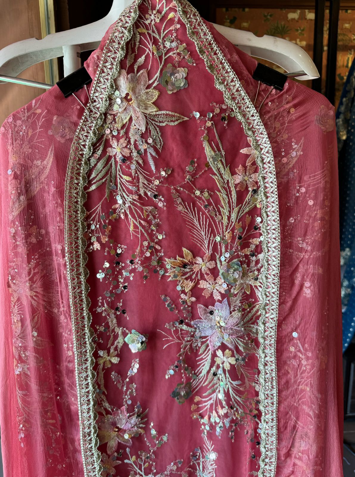 Beautiful Sequece embellished Unstitched Shirt