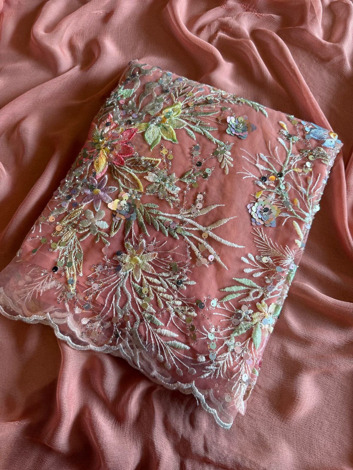 Beautiful Sequece embellished Unstitched Shirt