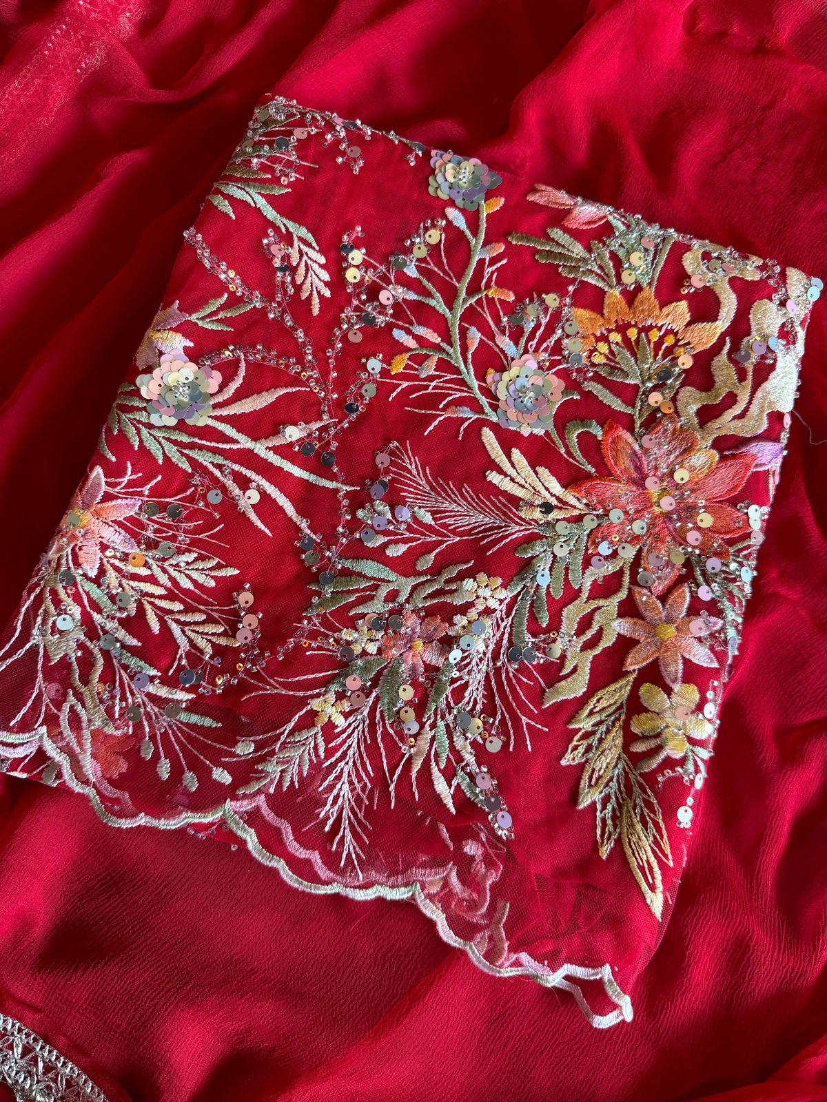 Beautiful Sequece embellished Unstitched Shirt