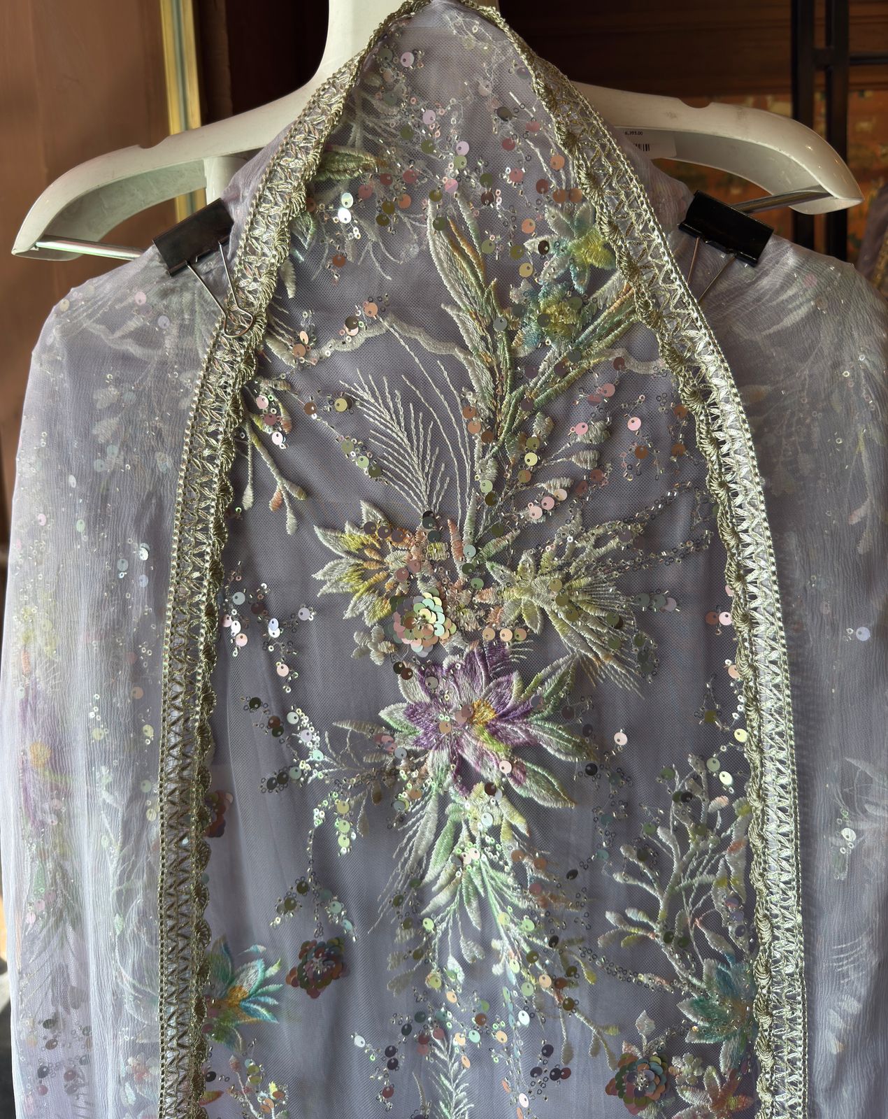 Beautiful Sequece embellished Unstitched Shirt