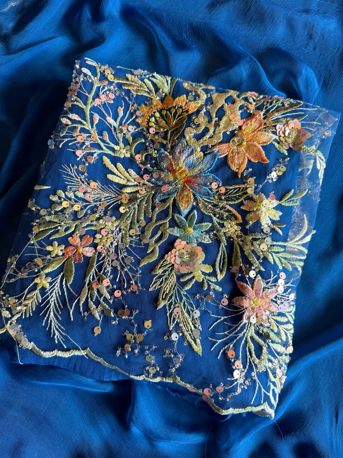 Beautiful Sequece embellished Unstitched Shirt