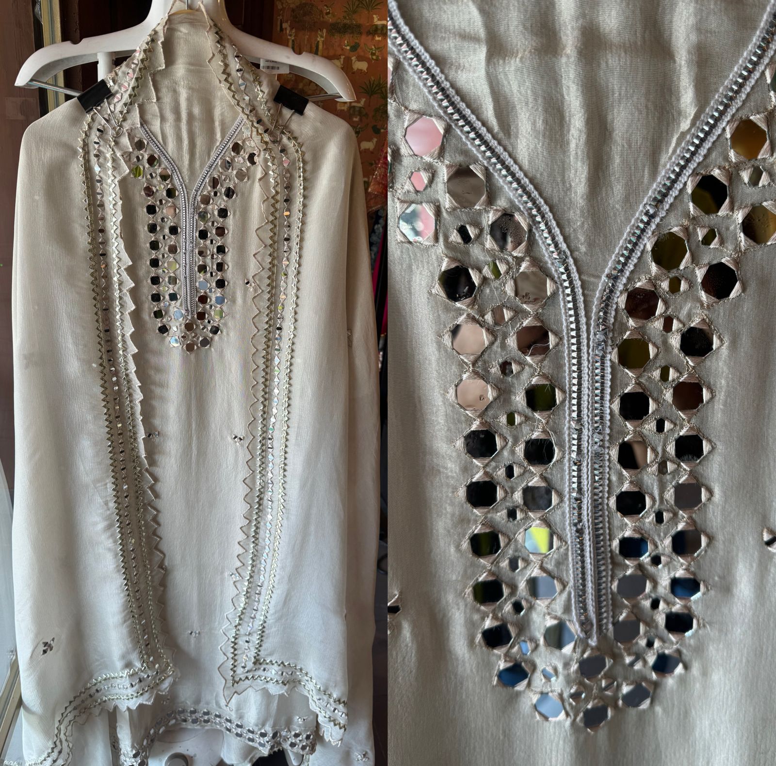 Shop our latest Mirror work tissue suits