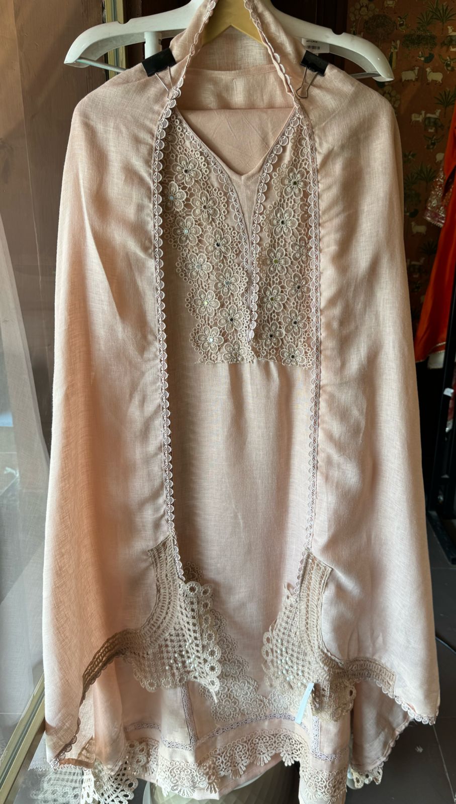 Cotton Linen semi stitched Designer casual suits