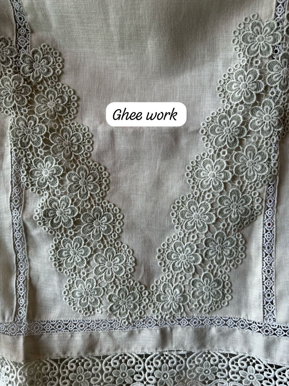 Cotton Linen semi stitched Designer casual suits with Floral