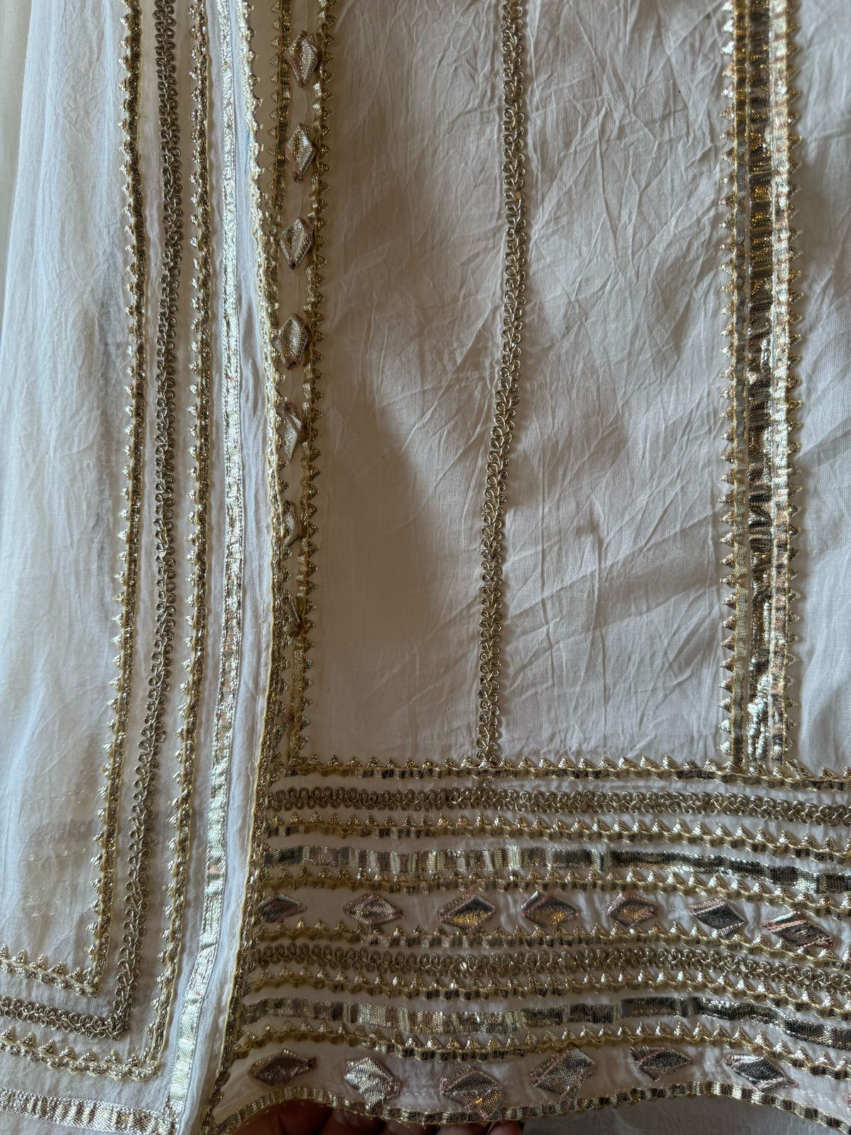 Mul Mul cotton Unstitched kurta