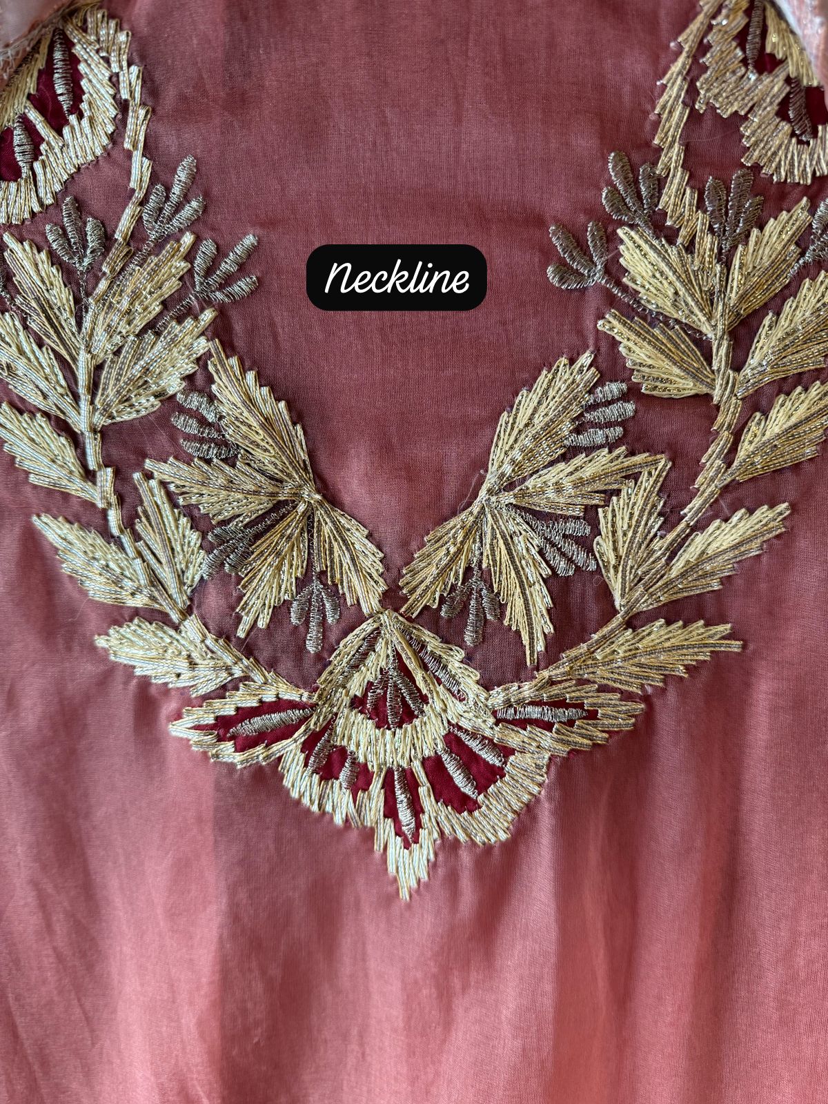 Pure organza unstitched Shirt