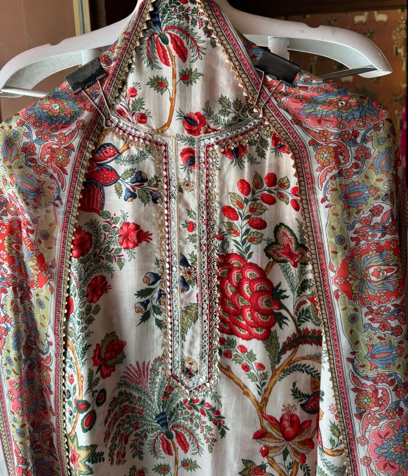 Pure Silk shirt Bagh printed Unstitched shirt