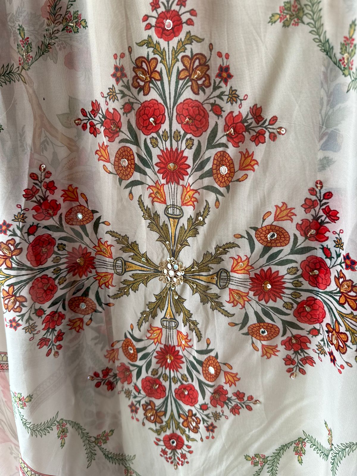 Pure Silk shirt Bagh printed Unstitched shirt