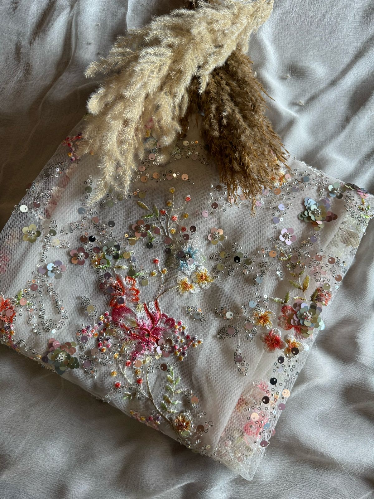 Beautiful Sequece embellished Unstitched Shirt