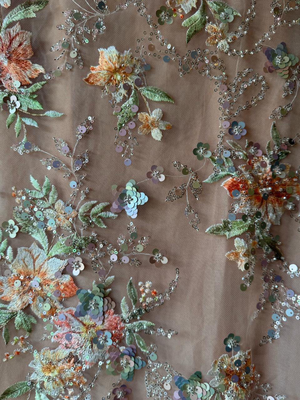 Beautiful Sequece embellished Unstitched Shirt