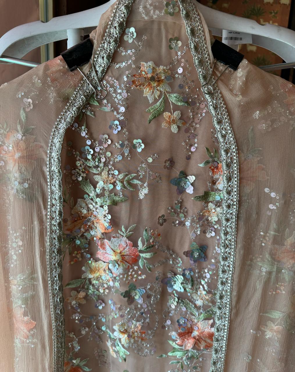 Beautiful Sequece embellished Unstitched Shirt