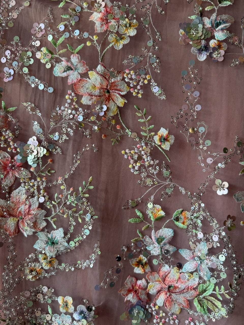 Beautiful Sequece embellished Unstitched Shirt