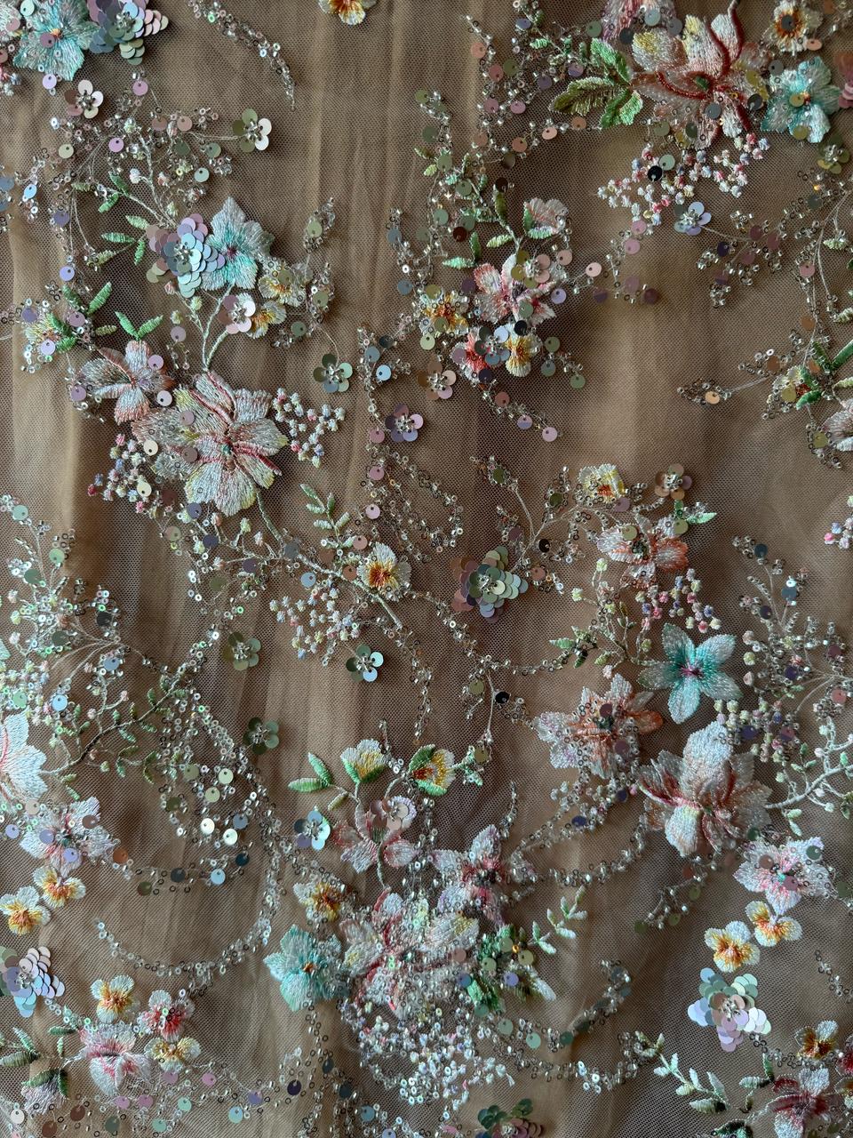 Beautiful Sequece embellished Unstitched Shirt