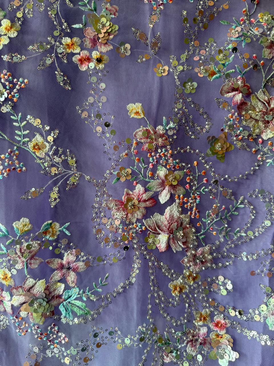 Beautiful Sequece embellished Unstitched Shirt