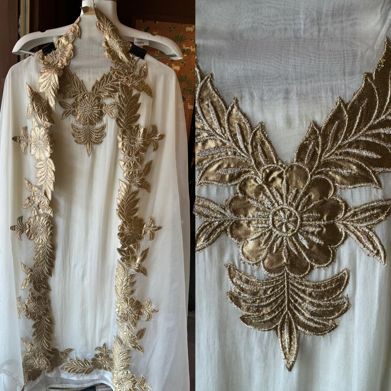 Soft organza Unstitched Shirt