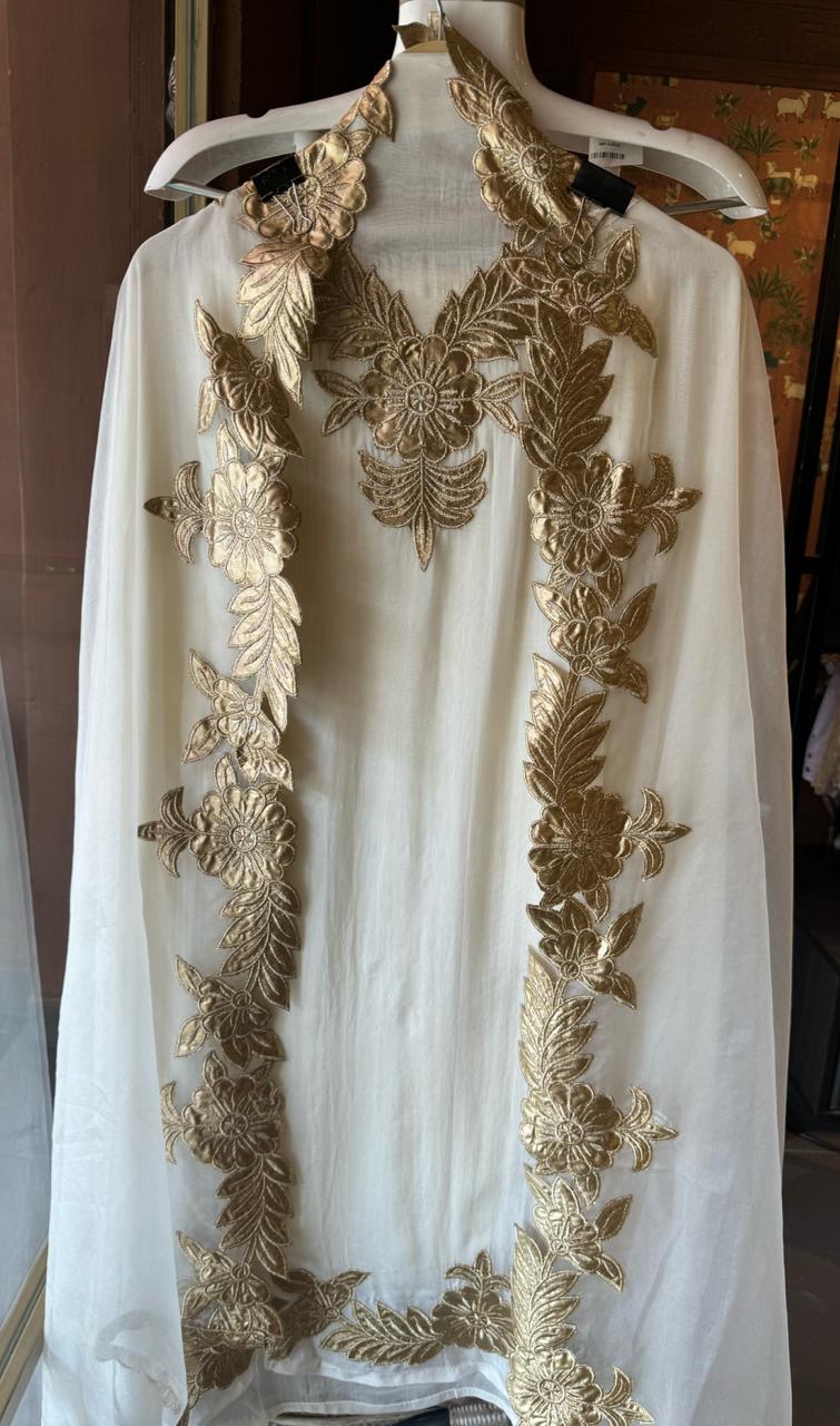 Soft organza Unstitched Shirt