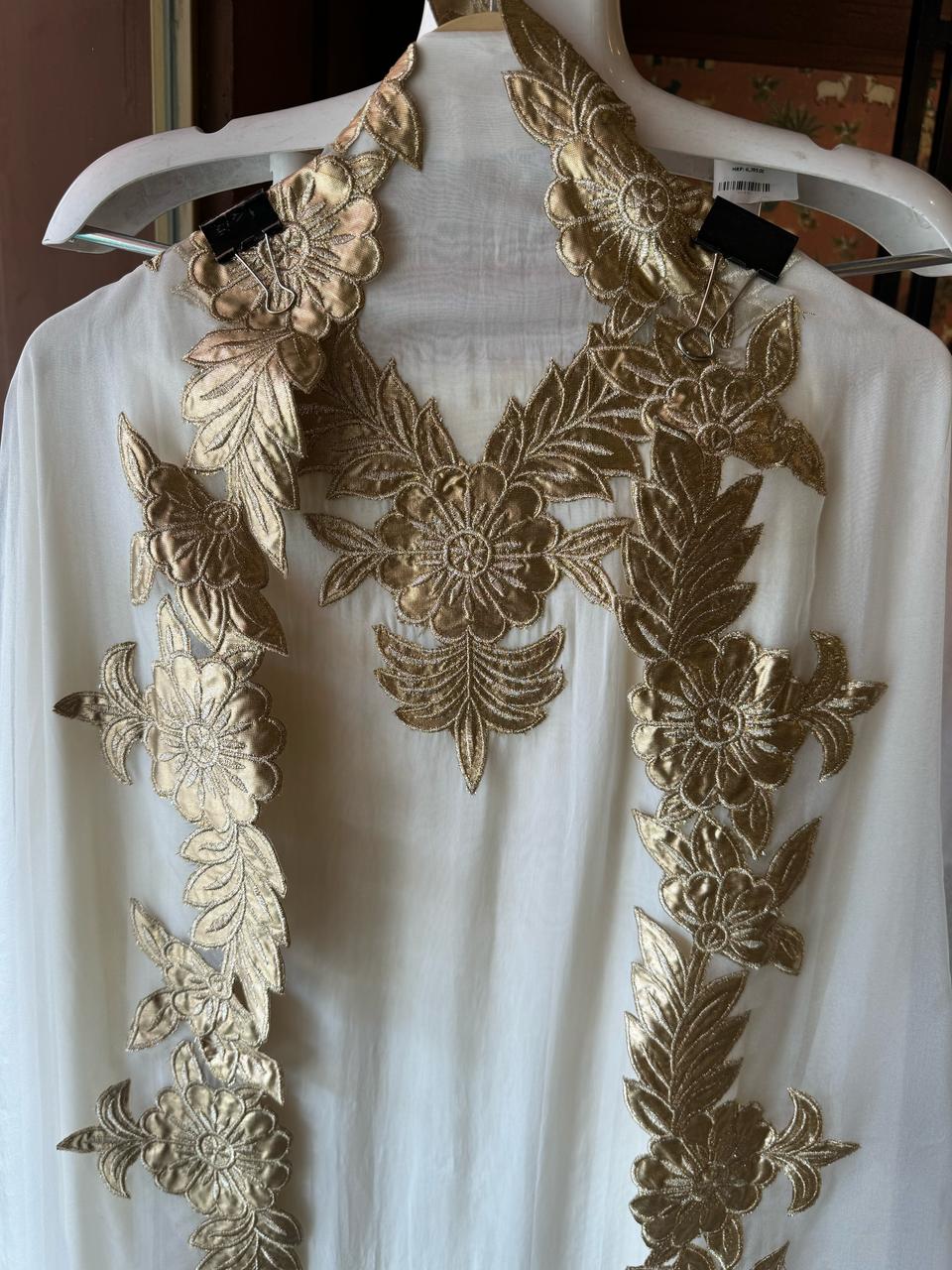 Soft organza Unstitched Shirt