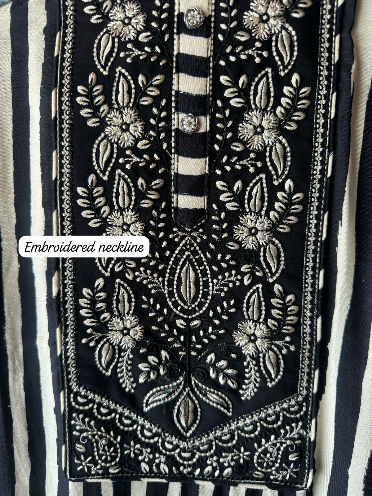 Pure Muslin stripes design