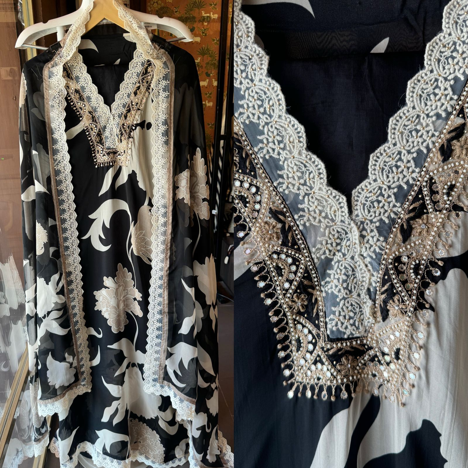 Organza digital printed Shirt