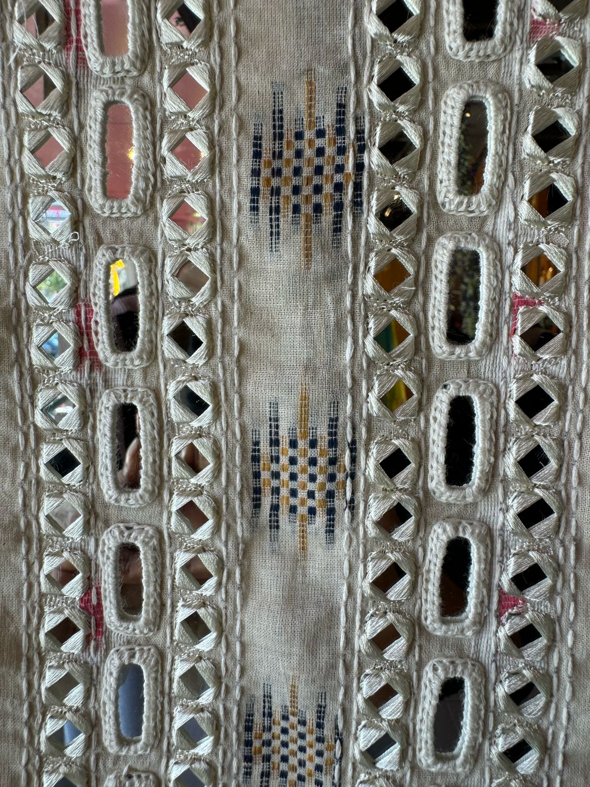 Pure Mul Mul cotton self weaving Unstitched Kurta